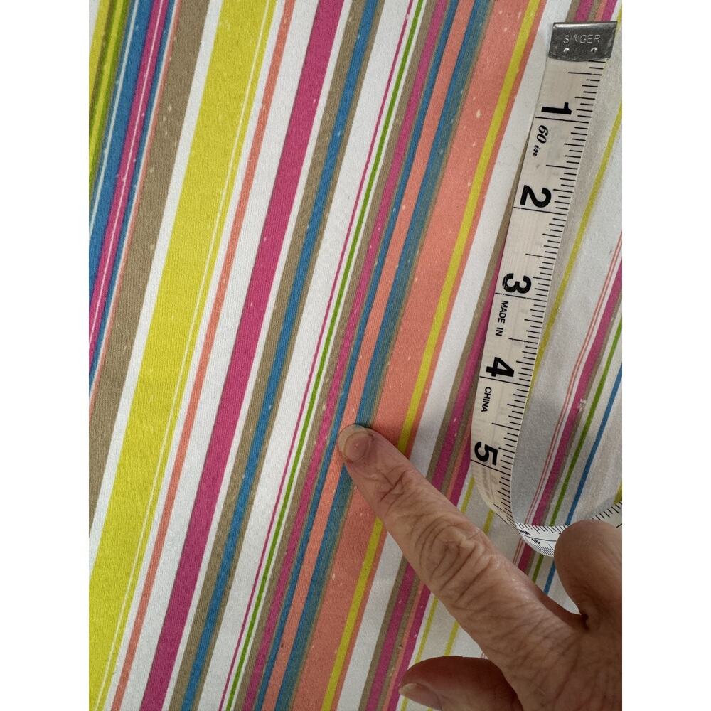 Vintage Y2K Lily Multicolor Stripe Skirt A-Line Candycore Preppy Coastal Size L - Picture 8 of 9
